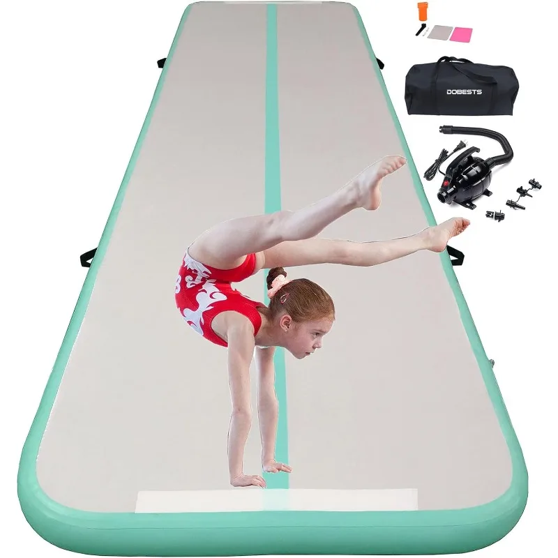 

Inflatable Gymnastic Mat Air Track Tumbling Mat 20ft*3.3ft*4in(6*1*0.1m) Thick Air Mat