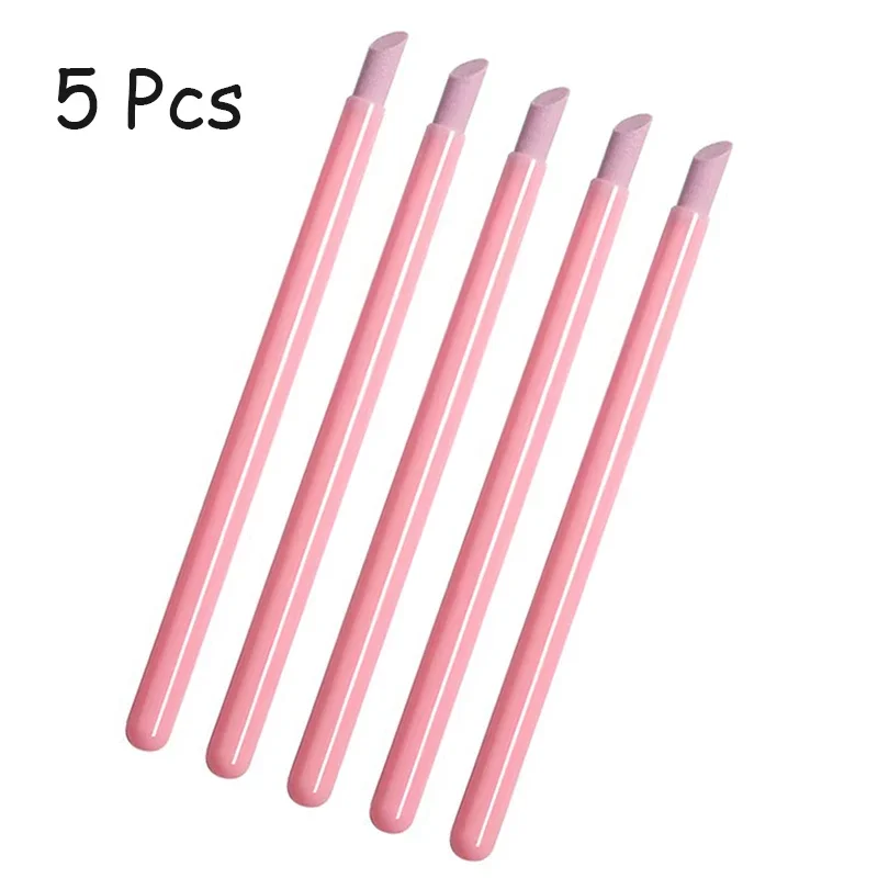 Manicure Set 1/5PC Nails Art Quartz Grinding Pen Nail Cuticle Scissors Dead Skin Remover UV Gel Polish Stick Files