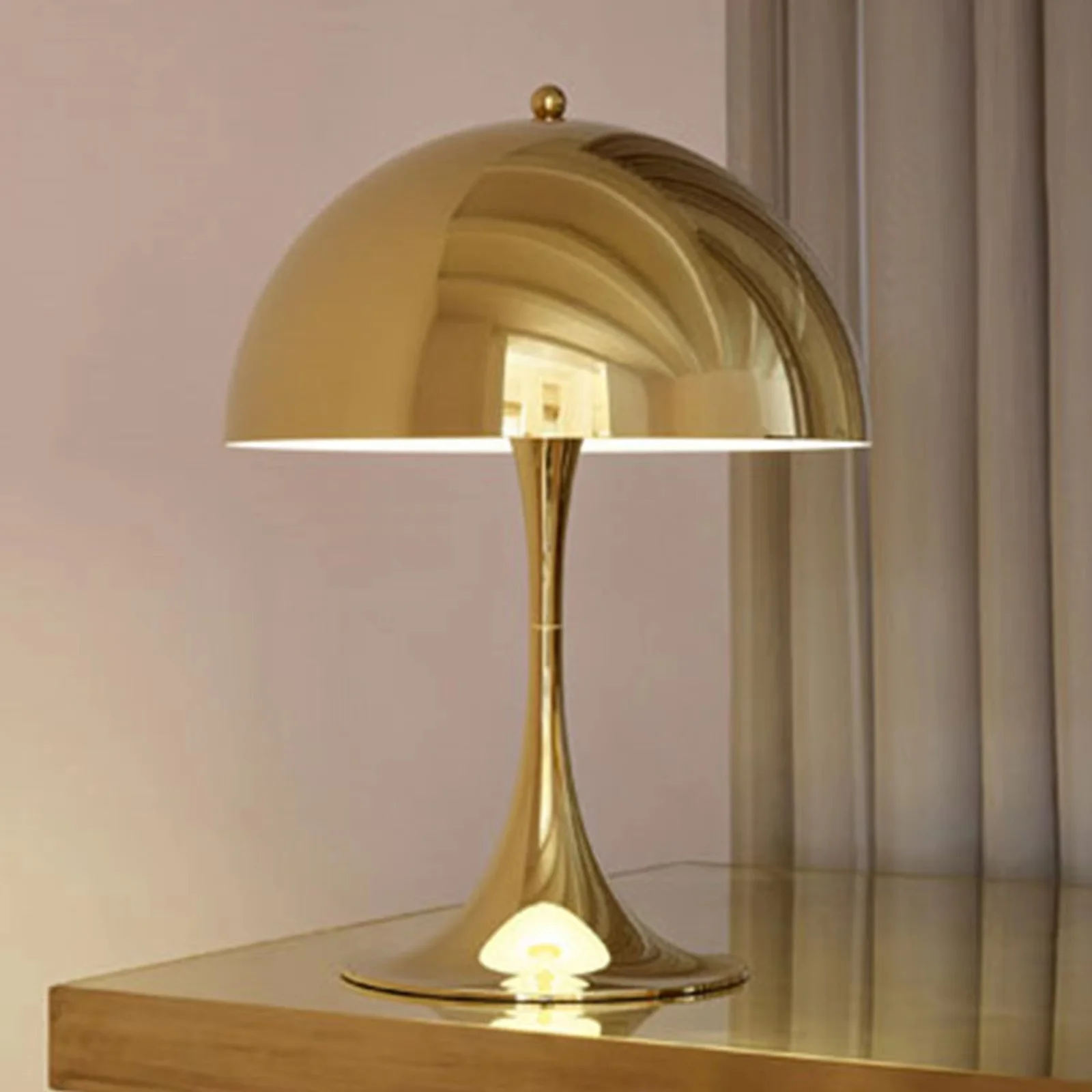 

Italian Creative Mushroom Designer Model Living Room Study Decorative Table Lamp Advanced Sense