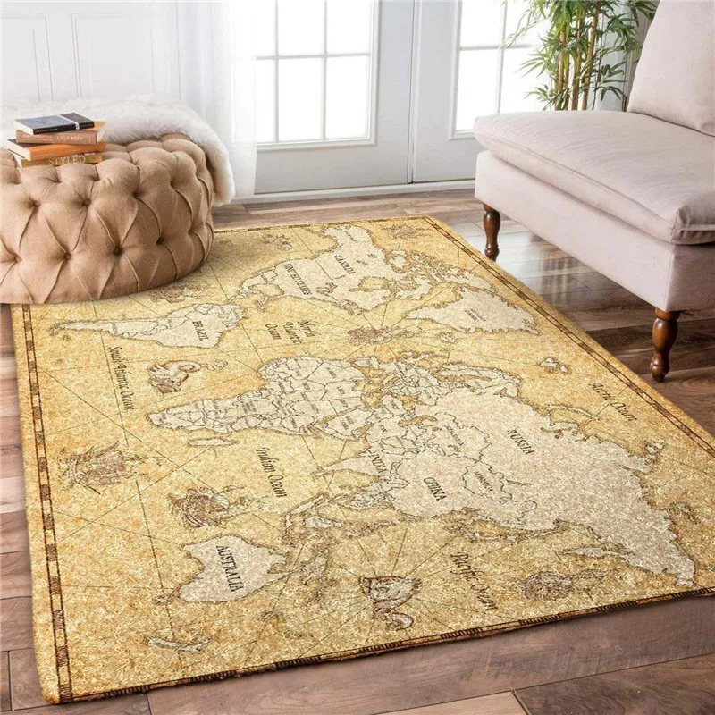 

Game Map Area Rug 3D Printed Carpet Mat for Living Room Doormat Flannel Print Bedroom Non-slip Floor Rug 02