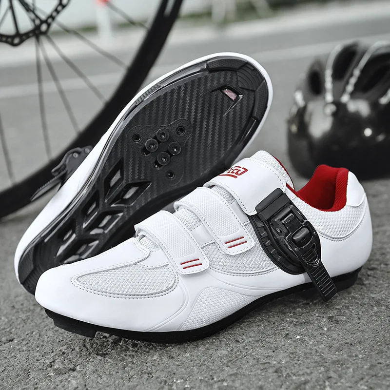 남녀공용 사이클링 신발, 통기성 메쉬, 비 잠금 산악 자전거, 로드 바이크 스니커즈 