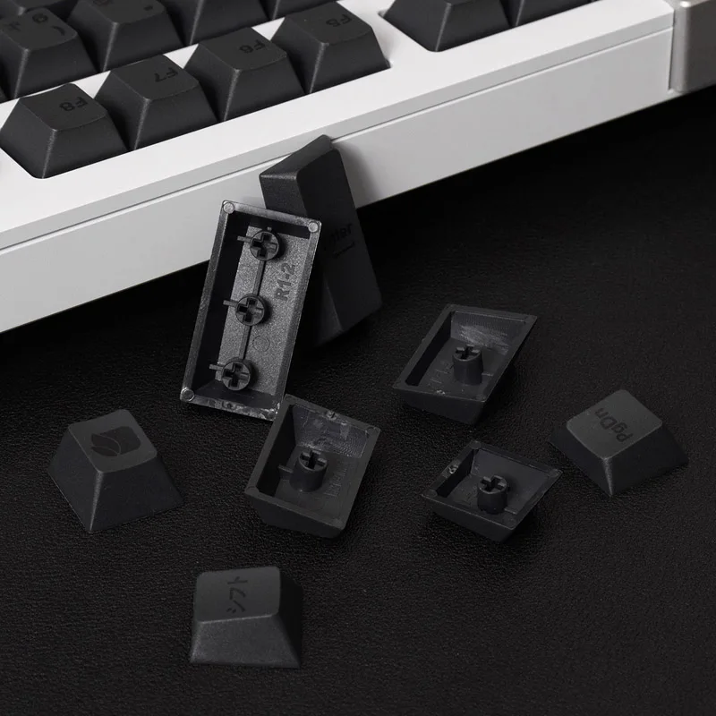touches pbt pour clavier noir extrémités opaques ations aucun profil