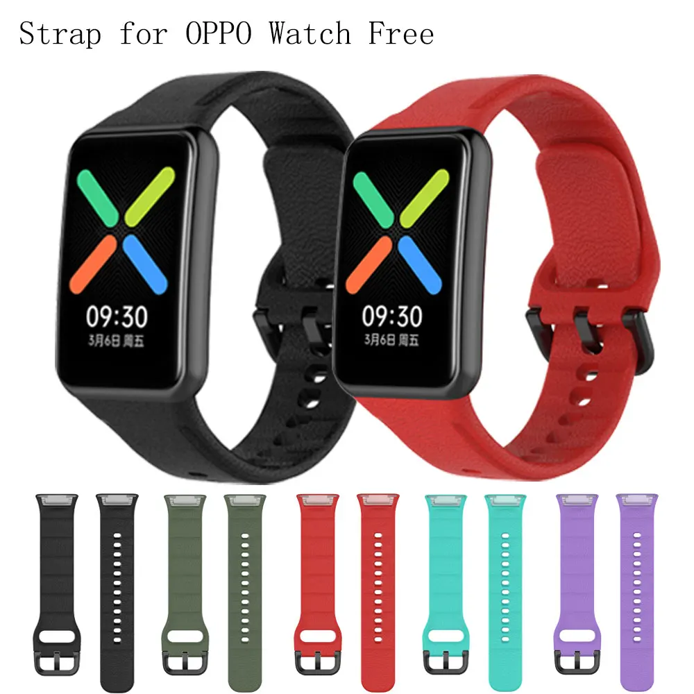 

Ремешок силиконовый для Oppo Watch Free Band, сменный Браслет для Oppo Watch, аксессуары для наручных часов