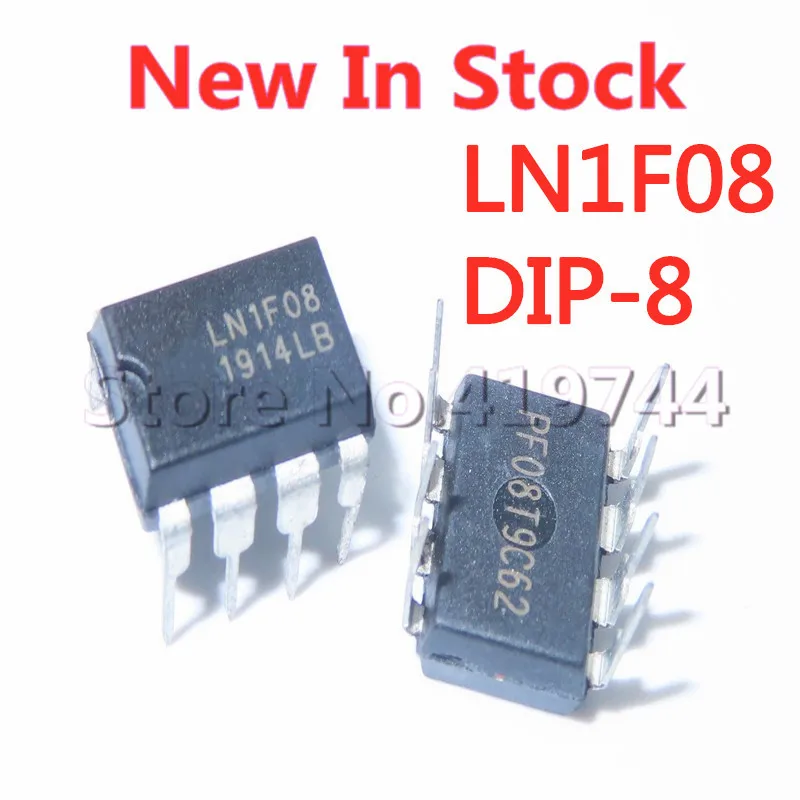 

5 шт./лот LN1F08 DIP-8 выключатель питания, чип питания, новая Оригинальная интегральная схема