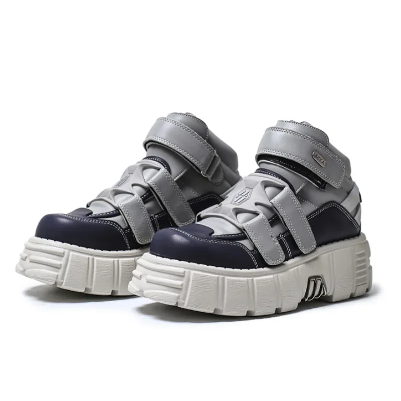 

Autumn New Retro Punk Shoes Platform Shoes Metal Casual High Top Shoes designer sneakers