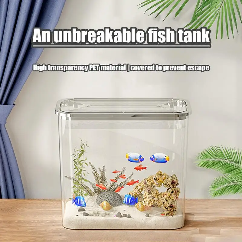 Fish Tank For Betta Fish Small Betta Aquarium Desktop Tank Landscape Turtl Aquarium Decorative
