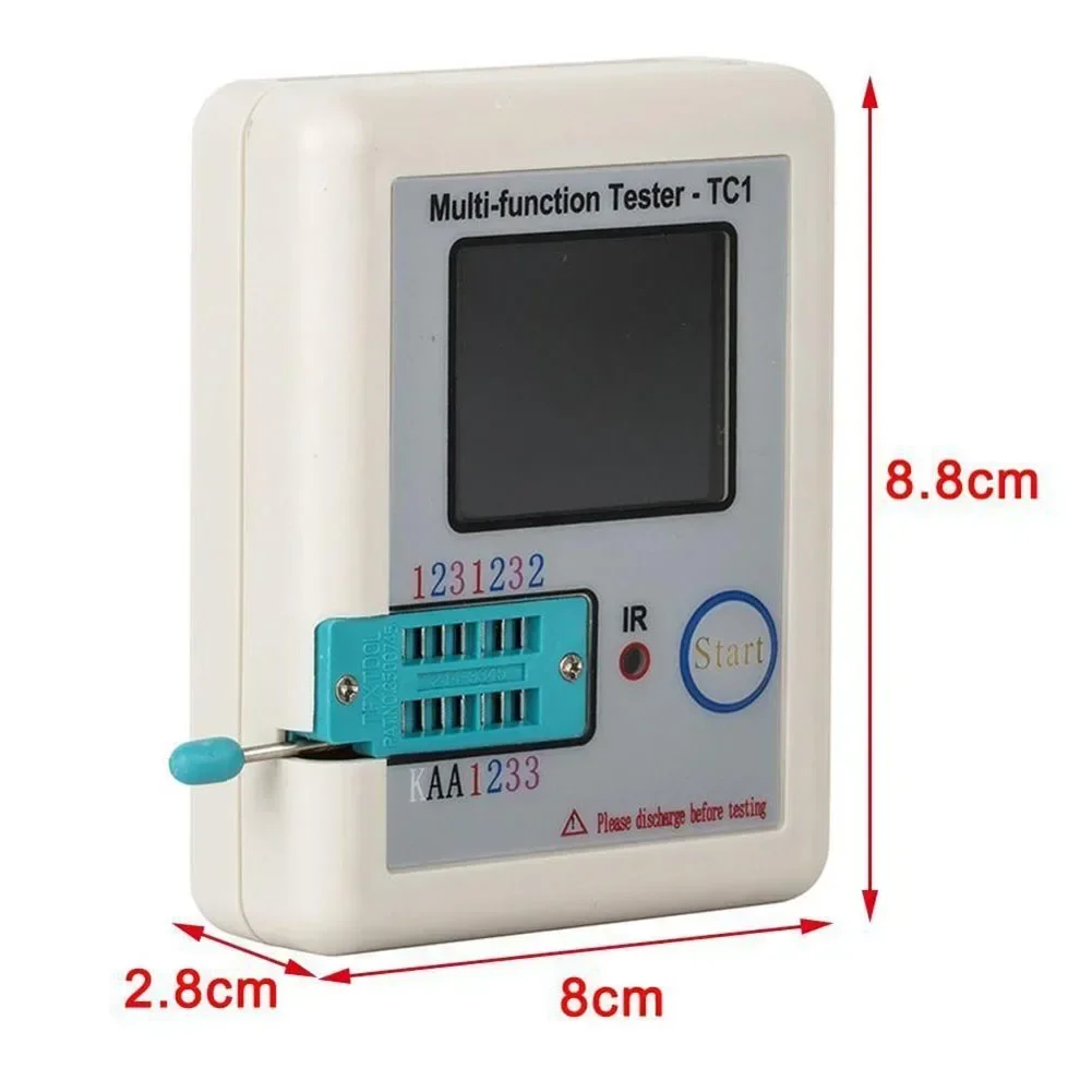 LCRTC1 1 8in TFT Backlight Transistor Tester  Multifunctional  Detect NPN and PNP Transistors  Resistors  Diodes  and More 5