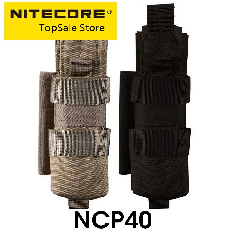 

NITECORE NCP40 NCP30 NH208 Tactical Flashlight Holster Molle Belt Waist Military Pack for Outdoor Hunting Lighting Survival