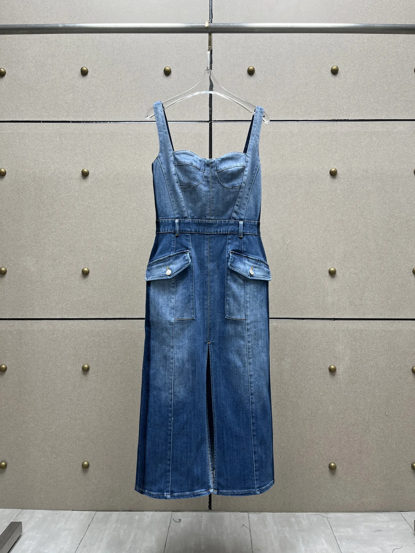

Shadow washed denim dress
