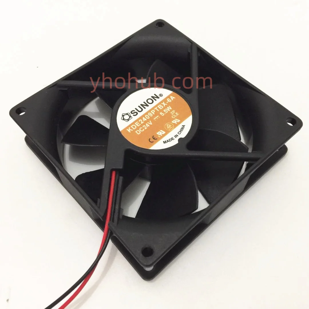 Sunon KDE2404PFV2 4010 40X40X10mm 4cm 24V DC 1.4W 0.06A 7CFM 5800RPM 2 Pin CPU Inverter Mini ventola di raffreddamento assiale
