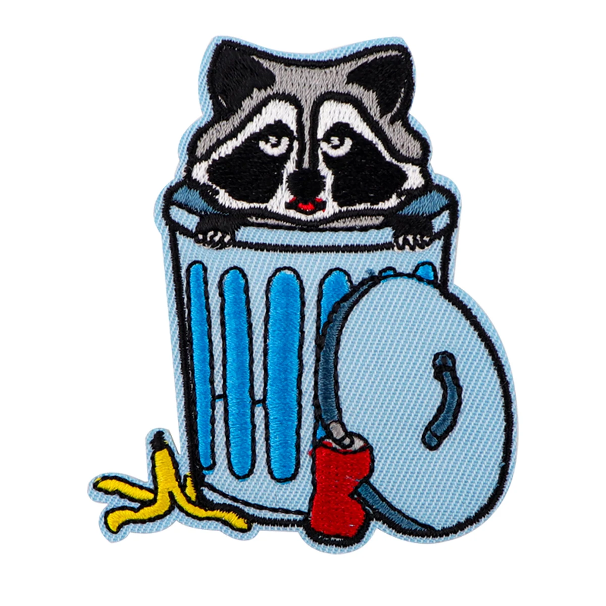 Rakun çöp nakış yama sevimli hayvan demir On yamalar için giyim giysi üzerine termoadhesive yamalar DIY dikmek rozetleri