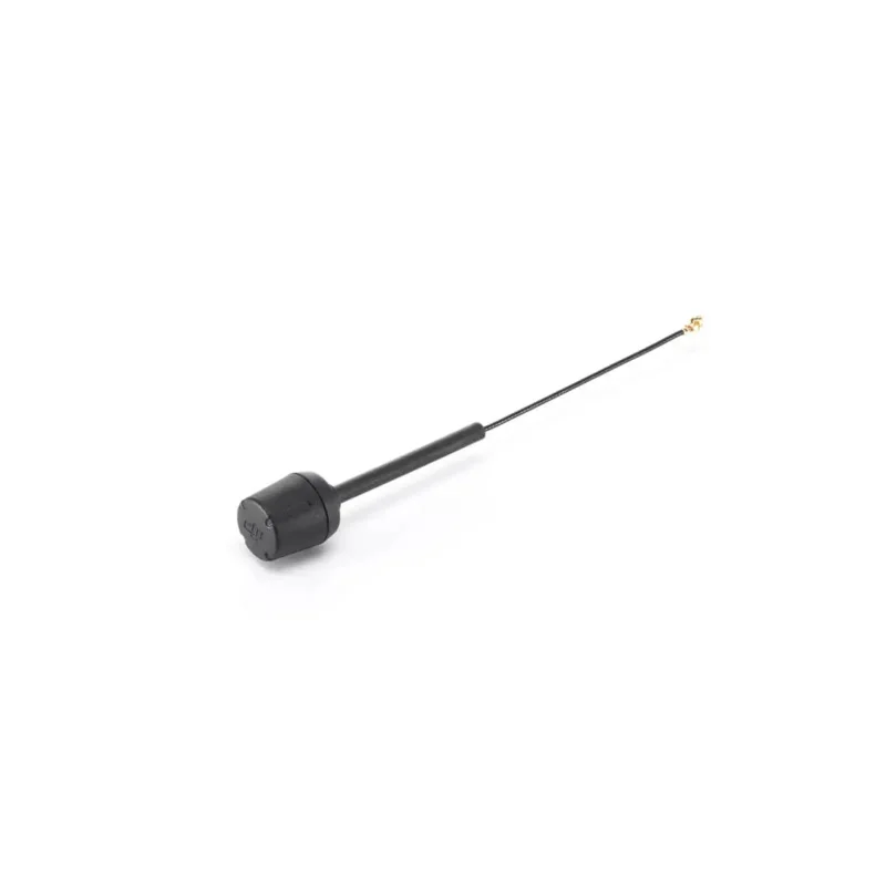 Antenne DJI O4 Air Unit Pro en gros plan, détails du câble et de l'embase, forte capacité anti-interférence