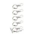 5pcs silvery B