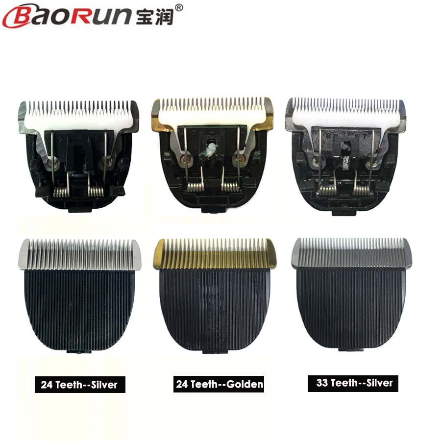 Pet Clipper Blade Dog Hair Trimmer Blade Ceramic Titanium for Baorun P2 P3 P6 P7 P9 S1 pet clipper dog hair trimmer pet hair trimmer dog clipper dog clipper blades clipper replacement parts