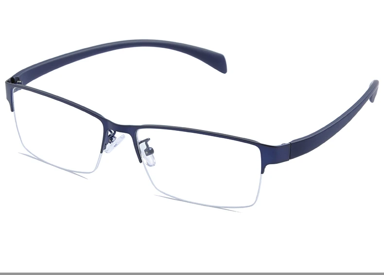 Legierung Übergroße Optische Gläser Rahmen Männer Halb Randlose Rechteck Brillen Rahmen Männer Super Große Halb Rand Brillen DD1454 – Detail 19