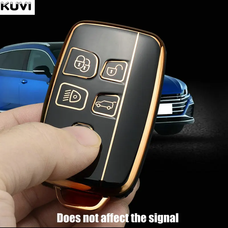 TPU Car Remote Key Cover Case Fob For Land Rover Range Rover Sport Evoque Freelander2 For Jaguar XF XJ XJL XE C-X16 XKR XK key case key case cover car key shell