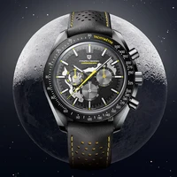 PAGANI DESIGN New 2024 Quartz Men's Watches Moon Top brand Luxury Watch Men Skeleton Sport Chronograph AR Sapphire Wrist Watch