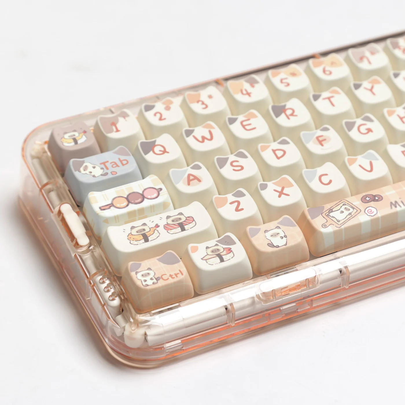 Kawaii Sushi Cat Mao Profile Keycaps (140 keys) - Special Edition