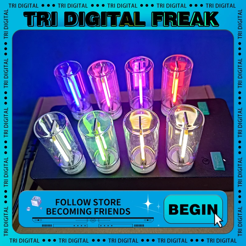 

USB Night Light New Touch Bedhead Car Atmosphere Light Ceramic LED Glass Bottle Creative DIY Romantic Mini Light Creative Gift