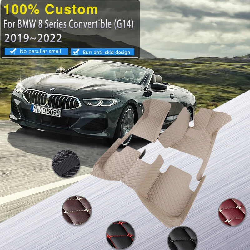 

Автомобильные коврики для BMW 8 серии трансформер G14 2019 2020 2021 2022 автомобильные коврики с защитой от грязи роскошные кожаные коврики автомобильные аксессуары