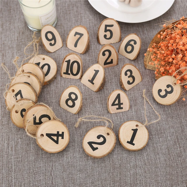 Wood Numbers & Symbols - 2