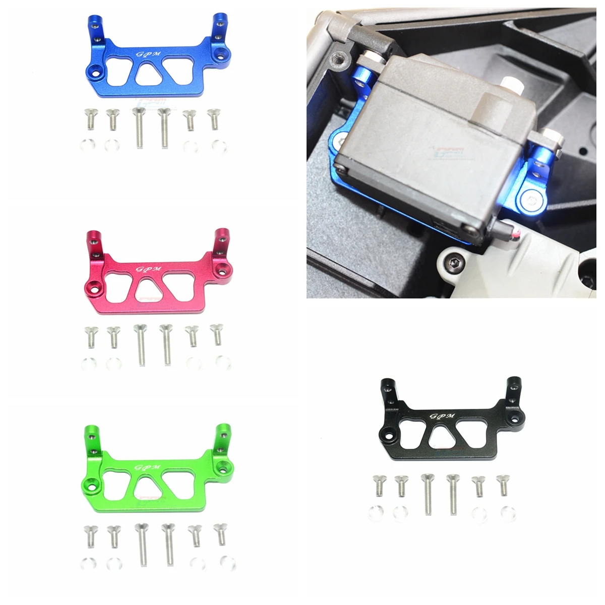 Pinza Freno Anteriore/posteriore In Alluminio GPM Per Traxxas Unlimited Desert Racer 4X4 (#85076-4), Colore Rosso