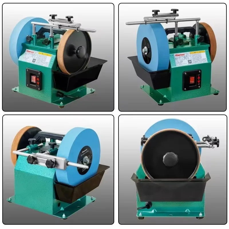 220V Low Speed Electric Knife Sharpener Water Cooled Knife Sharpener Rotary Polisher Bench Top Knife Sharpener 4