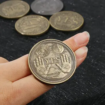 1PC bronzo sì No collezione di monete Commemorative regalo Souvenir Souvenir Art Metal Lovers Lovers Craft Gift Drop Shipping