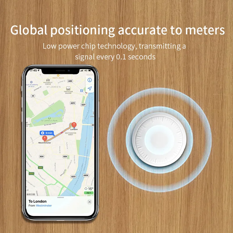 Mini GPS Tracker For iOS System Find My APP air tag Item Locator for Key Luggage Backpack ​Tracker Smart BT airtag