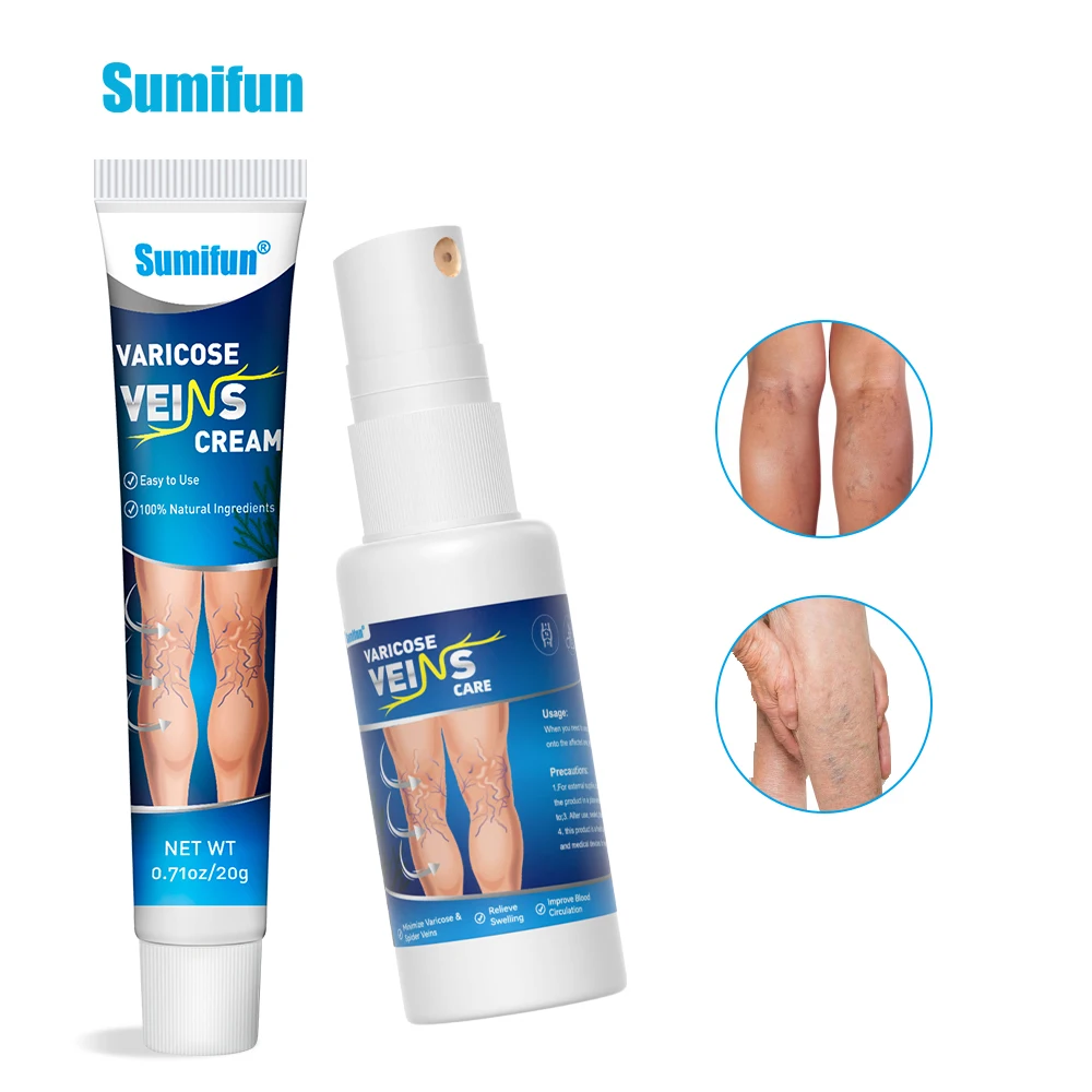 

1/2/3Box Sumifun Varicose Veins Spray Spider Leg Varicosity Angiitis Remove Vasculitis Phlebitis Cream Pain Relief Plaster