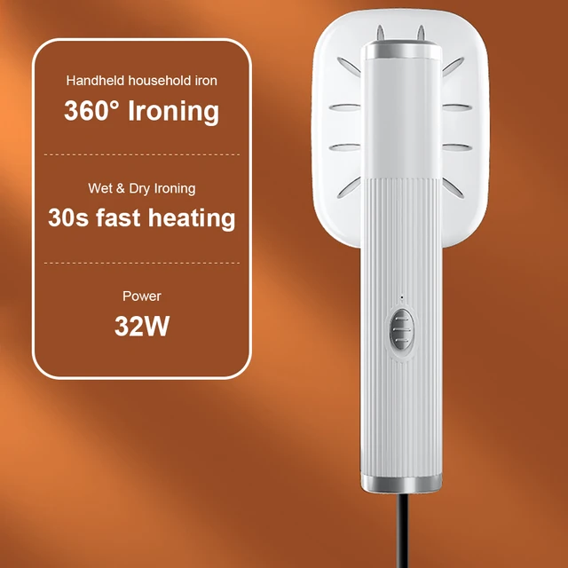 Portable Ironing Machine 360° Ironing Dry & Wet Steam Iron USB Powered Electric Ironing Machine for Fabric Clothes Ironing 4