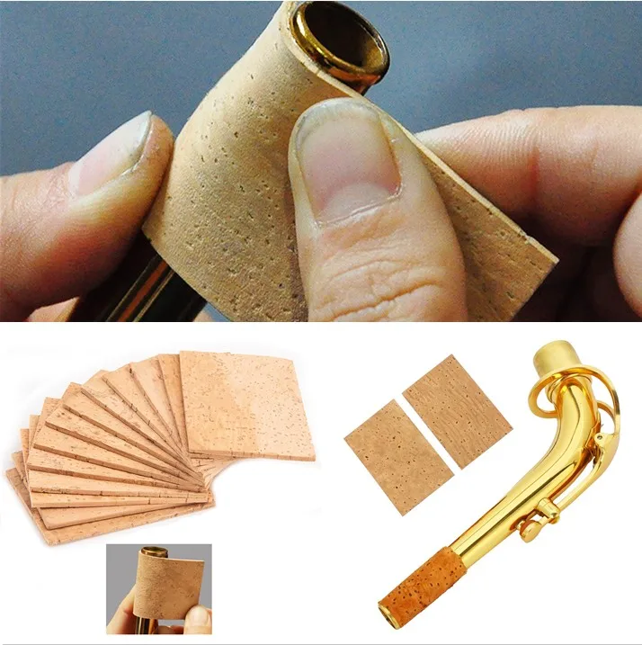 10PcsUniversalSaxNeckCorkNaturalDurableWoodenAltoSaxophone