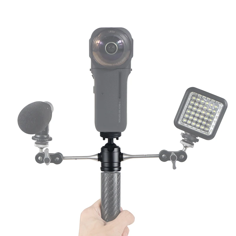 Universal 360&deg; Spherical Panorama Tripod Head Standard 1/4 Inch Screw Interface Ballhead Adapter for Digital SLR Cameras tripod ball head