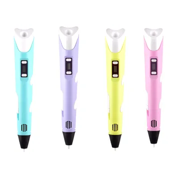 PLA 필라멘트 장난감 포함 DIY 드로잉 펜, 안전한 LCD 스크린 호환 3D 펜, 어린이 크리스마스 생일 선물