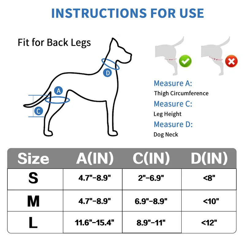 Pet Supplies Dog Knee Pads Knee Pads Pet Protectors Dog Surgical Injury Protectors Customizable