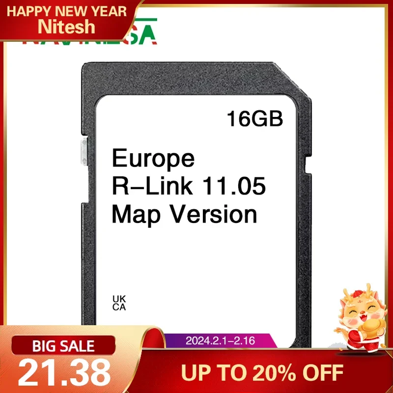 Per Renault Clio 2013-2017 Carminat R-Link 11.05 Sd Card Sat Nav 16Gb Europa Uk 2023 Map Navigazione Stradale Gps Spedizione Gratuita