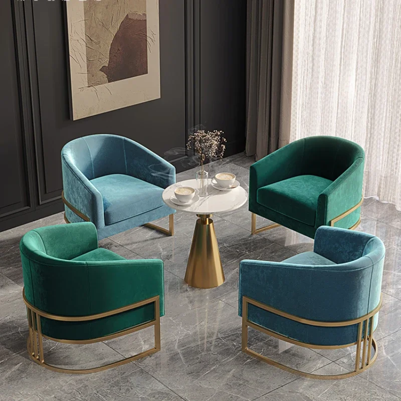 Craftsmanship, Light Luxury Fabric Sofa, Tea Table Combination