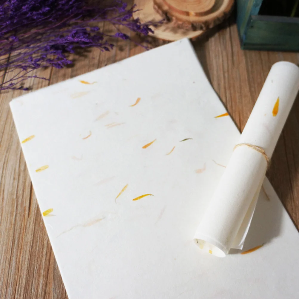 

40 Sheet Natural Calligraphy Paper Traditional Calligraphy Xuan Paper Writing Brush Rice Paper Calligraphy Decoupage Stationery