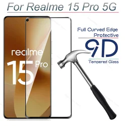 Premium 9D Curved Tempered Glass Screen Protector - Case Friendly for Realme 15 Pro (1 Piece)