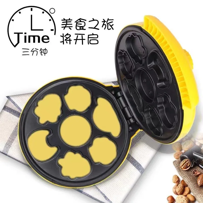 Maquina De Fazer Pao Household Fully Automatic Cake Cartoon Mini Children's Bread Maker Heating Baking Breakfast Machine 2