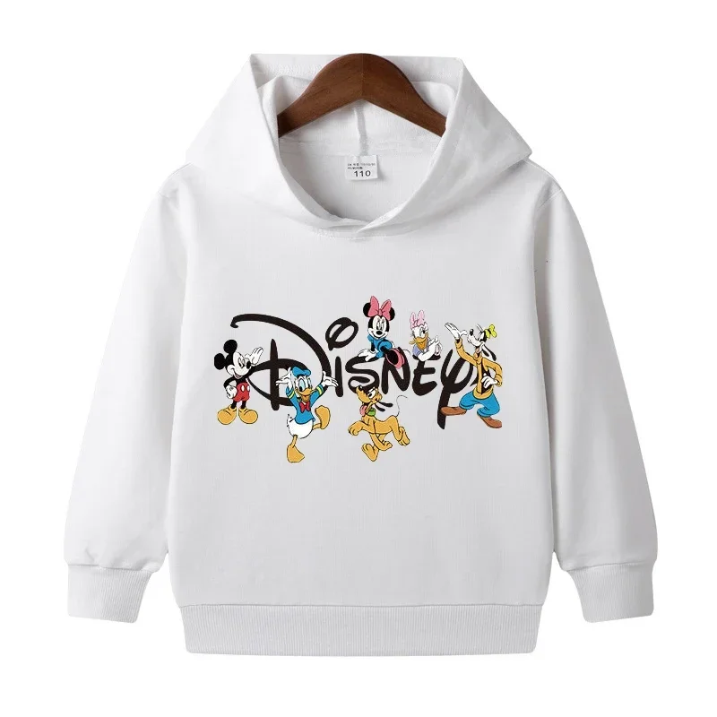 thumbnail image 1 of Sudaderas para bebés, sudaderas con capucha de dibujos animados para niños, primavera, niños y niñas, jerseys de Minnie y Mickey, jerseys casuales de Disney con capucha, ropa para niños, 1 of 5