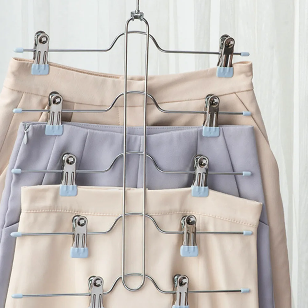 

Indoors Prevent Slip Pants Hanger Rotatable Non-Slip Trouser Clip Stand For Bedroom
