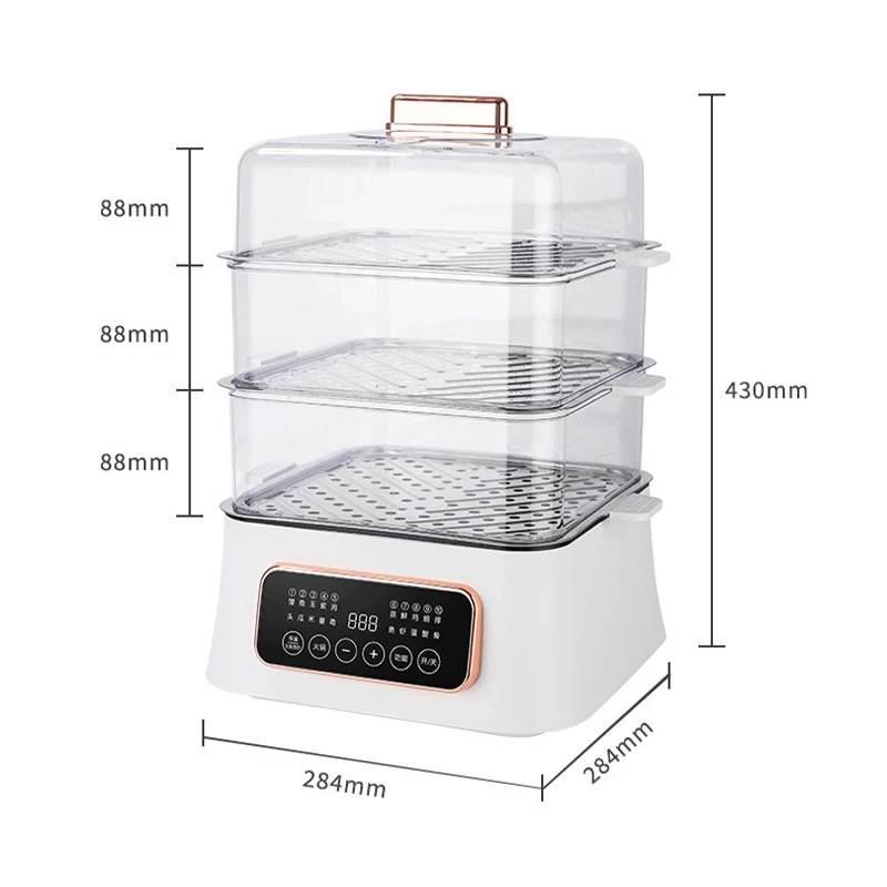 Household multi-layer steaming pot steaming and stewing integrated electric stir fry pot multifunctional with steaming function 6
