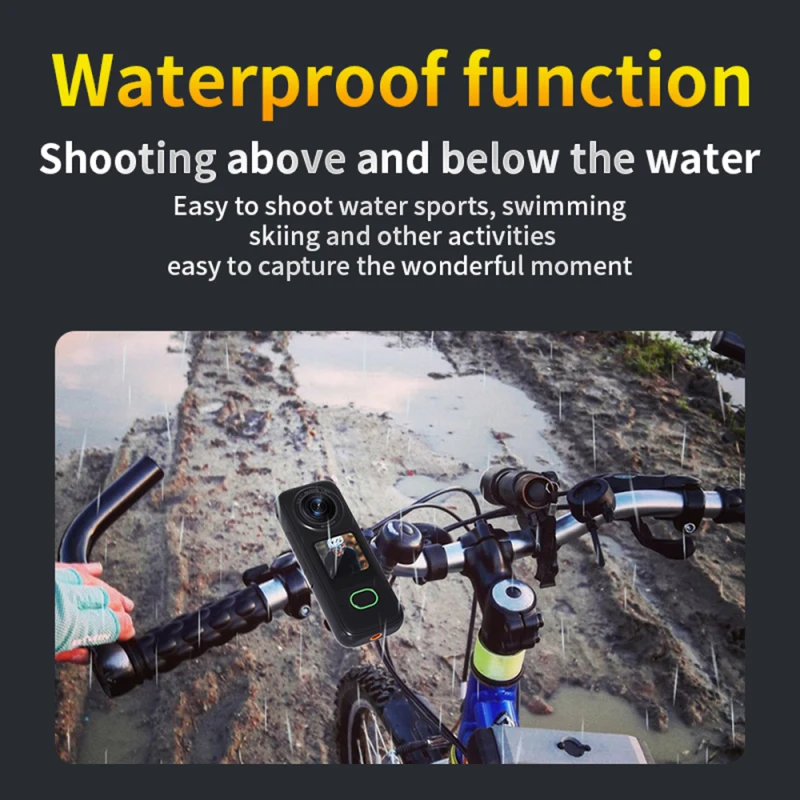 4K Action Camera WiFi Sports Camera 150°Wide Angle Lens 1.4" Touch Control Screen Anti-Shake IPX6 Waterproof for Outdoor Sports 4