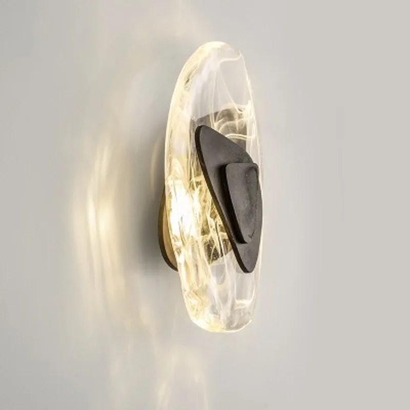 

Nordic LED Wall Light Luxury Atmospheric Crystal Wall Lamp Hotel Living Room Bedroom Creative Wandlamp Indoor Lighting Fixtures