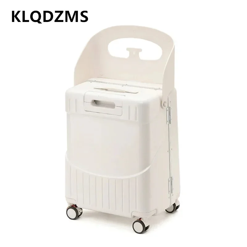 

KLQDZMS 20 Inch Carry-on Travel Luggage Multifunctional PC Boarding Box Children's Large-capacity Trolley Case Student Suitcase
