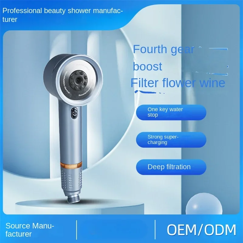 Revitalizing Shower Set with Water Filtration for Skin and Hair Nourishment, High Pressure, Durable Design