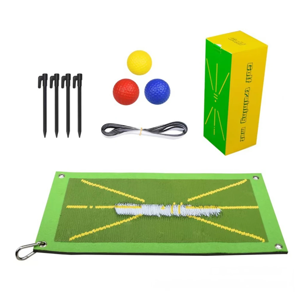 

9 Pieces/Set Golf Training Mat Swing Trainer Equipment Assistant Tool
