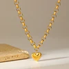 EILIECK 316L Stainless Steel Heart Love Pendant Necklace For Women Daily Wear Trendy Exquisite Charm Neck Chain Jewelry Gift 3 EILIECK 316L Stainless Steel Heart Love Pendant Necklace For Women Daily Wear Trendy Exquisite Charm Neck Chain Jewelry Gift 3