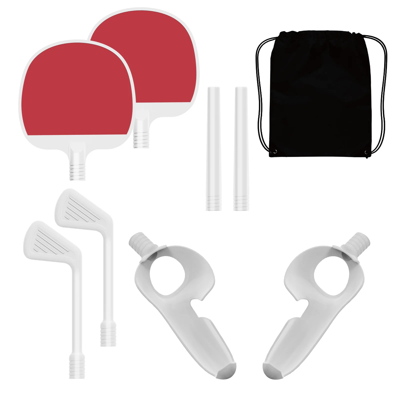 The Meta Quest3 VR Controller's Tactile Gaming Sports Set, with Table Tennis Racket Stick Game Accessories for Quest3 VR Gamepad